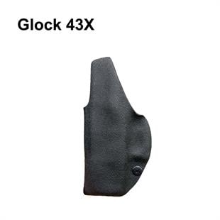 Glock 43X Kydex Tabanca Kılıfı Mat Görünümlü İç Taşıma Kadifeli