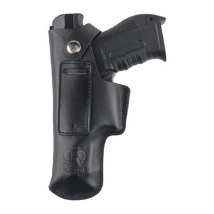 Glock Deri Tabanca İç Kılıfı Yumuşak Deri Siyah