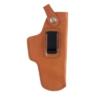 Glock Deri Tabanca İç Kılıfı Yumuşak Deri Taba