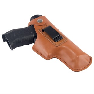 Glock Deri Tabanca İç Kılıfı Yumuşak Deri Taba