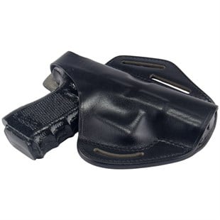 Glock Deri Tabanca Kılıfı Tam Kelebek Siyah