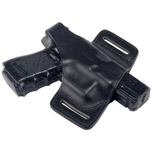 Glock Deri Tabanca Kılıfı Yarım Kelebek Siyah