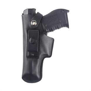 Glock Deri Tabanca İç Kılıfı Yumuşak Deri Siyah Sol El