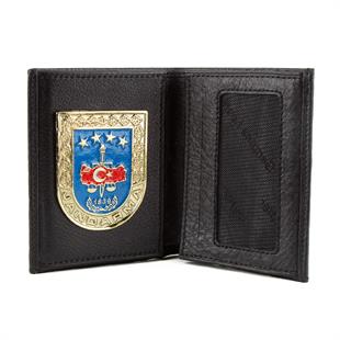 Gold Mavi Jandarma Rozetli Cüzdan