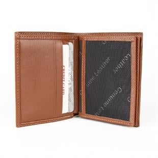 Hakiki Deri Fonksiyonel Model Mini Rozetli Uzman Çavuş Cüzdanı Taba