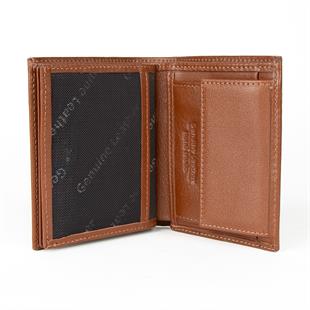 Hakiki Deri Fonksiyonel Model Mini Rozetli Jandarma Genel Komutanlığı Cüzdanı Taba