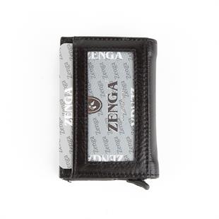 Hakiki Deri Otomatik Mekanizmalı Mini Rozetli Jandarma Genel Komutanlığı Kartlık Siyah