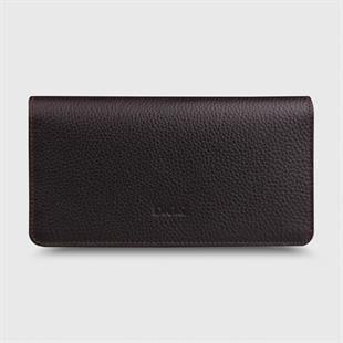 Hakiki Deri Portföy Modeli Telefon Gözlü Mini Rozetli Jandarma Genel Komutanlığı Cüzdanı Kahverengi