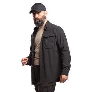 HoverGym Flexible Hafif Taktik Gömlek - Siyah 