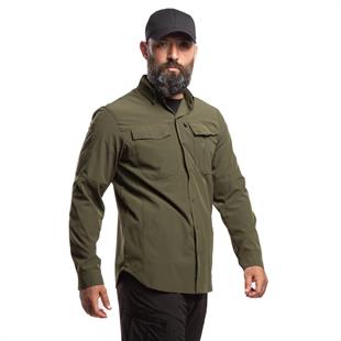 HoverGym Flexible Hafif Taktik Gömlek - Haki