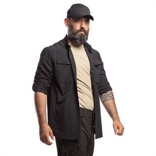 HoverGym Flexible Hafif Taktik Gömlek - Siyah 