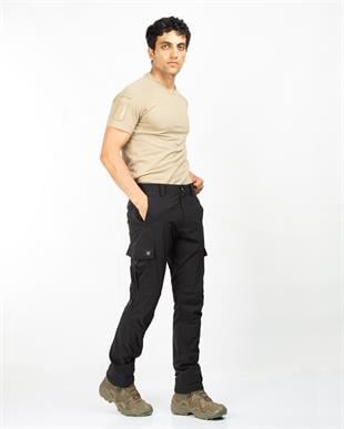 Hovergym Taktik Outdoor Hiking Yazlık Pantolon-Siyah