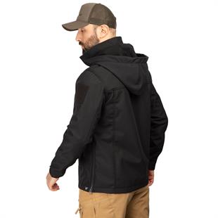 Hovergym Taktik ve Outdoor Softshell Mont-Siyah 