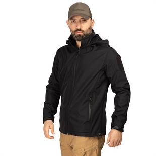 Hovergym Taktik ve Outdoor Softshell Mont-Siyah 