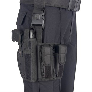 İmperteks Çift Şarjörlüklü Bacak Kılıfı Siyah