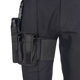 İmperteks Çift Şarjörlüklü Bacak Kılıfı Siyah