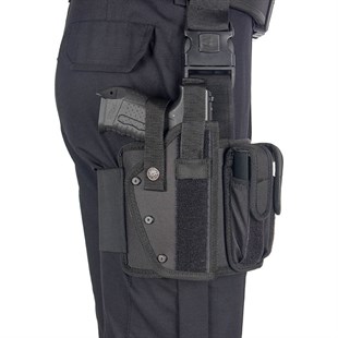 İmperteks Çift Şarjörlüklü Bacak Kılıfı Siyah