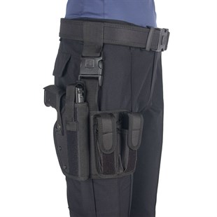 İmperteks Çift Şarjörlüklü Bacak Kılıfı Siyah