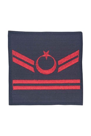 Jandarma Asayiş Uzman Çavuş Rütbesi Lacivert Nakış Cırtlı