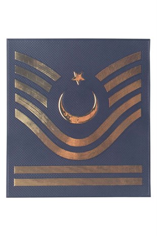 Jandarma Asayiş Yeni Nesil 3 Boyutlu Plastik Astsubay Çavuş Rütbesi Cırtlı Lacivert