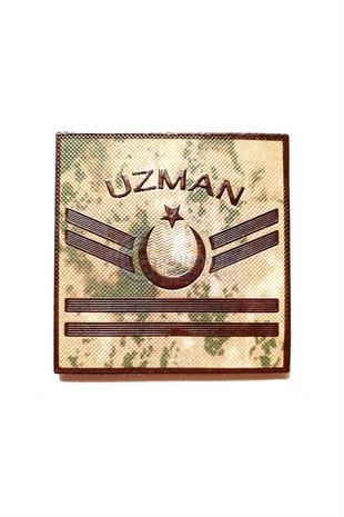 Jandarma Komando Yeni Nesil 3 Boyutlu Plastik Uzman Çavuş Rütbesi Kamuflaj Renk