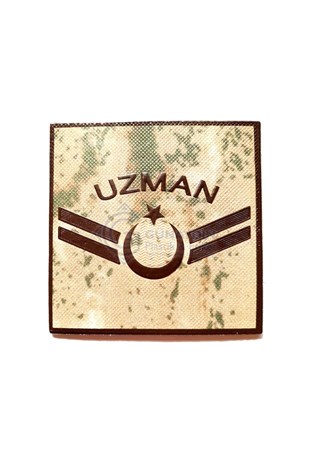 Jandarma Komando Yeni Nesil 3 Boyutlu Plastik Uzman Çavuş Rütbesi Kamuflaj Renk