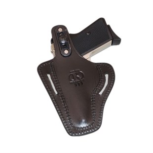 Kırıkkale 7.65 Deri Tabanca Kılıfı Siyah Baskılı Kapalı