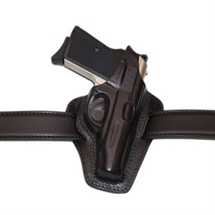 Kırıkkale 7.65 Deri Tabanca Kılıfı Siyah Baskılı Kapalı