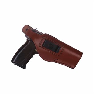 Klasik Maşalı Deri Kılıf Kahverengi