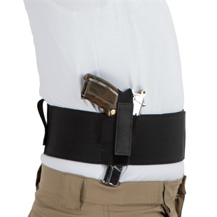 Korse Tabanca Kılıfı-Çift Şarjörlüklü ve Kelepçe Kılıflı-Siyah