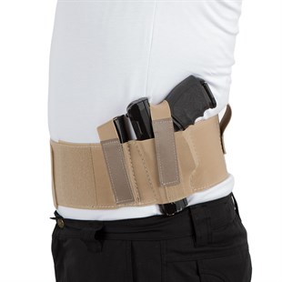 Korse Tabanca Kılıfı-Çift Tabanca Kılıflı ve Çift Şarjörlüklü-Bej