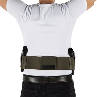 Korse Tabanca Kılıfı Çift Tabanca Kılıflı ve Çift Şarjörlüklü Haki