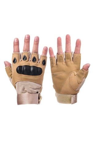Korumalı Taktik Eldiven Yarım Boy