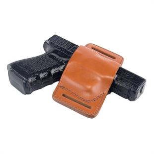 Kurusıkı Tabanca Kılıfı Universal Model Atkısız Deri Speed Kelebek Taba