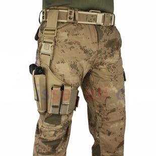 Kurusıkı Tabanca Kılıfı Universal Model Fırtına Bacak Kılıfı Çöl Rengi