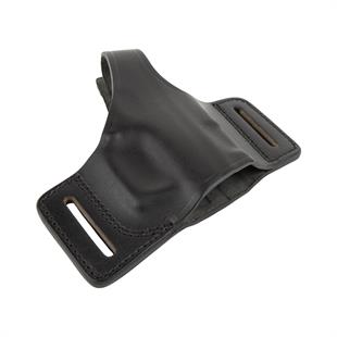 KYC Zefer K Deri Tabanca Kılıfı Yarım Kelebek Siyah (Zəfər K)