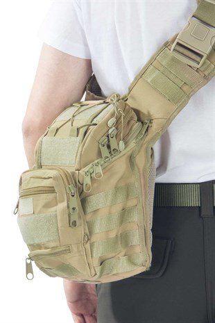 Mıl-Tec Cordura Çok Fonksiyonlu Çöl Rengi Omuz Çantası