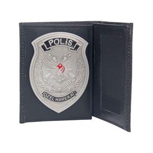 Mineli Polis Özel Harekat Rozetli Cüzdan