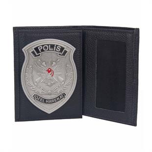 Mineli Polis Özel Harekat Rozetli Cüzdan