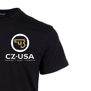 Mini CZ USA Baskılı Tişört Siyah