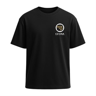 Mini CZ USA Baskılı Tişört Siyah