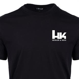 Mini HK Heckler & Koch Baskılı Tişört Siyah