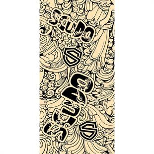 Motosiklet Güneş Koruyucu Kolluk İkili Grafiti Desen