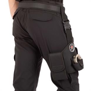 Özel Güvenlik Bacak Kılıfı Siyah -Telefon Kılıflı