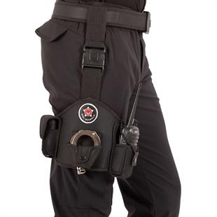 Özel Güvenlik Bacak Kılıfı Siyah - Telsiz Kılıflı