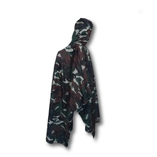 Panço Yağmurluk Kamuflaj Çantalı