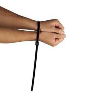 Plastik Polis Kelepçesi Cırt Anahtarlı Kelepçe