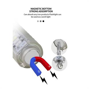 Fonksiyonel Şarjlı Su Geçirmez Çakarlı Polis El Feneri