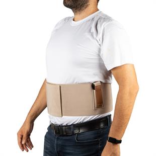 Premium Korse Tabanca Kılıfı Petek Dokuma Çöl Rengi