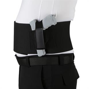 Premium Korse Tabanca Kılıfı Petek Dokuma Sol El Siyah